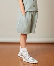 KJLFS42029 a.v.v KIDS(アー・ヴェ・ヴェ) [100-130]タックショートパンツ グリーン