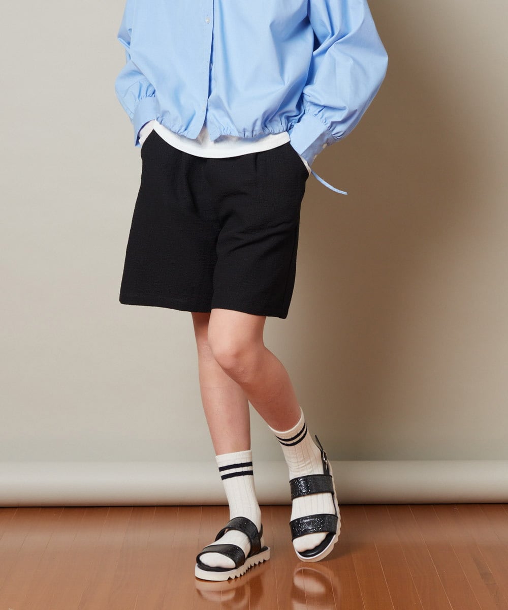 KJLFS42029 a.v.v KIDS(アー・ヴェ・ヴェ) [100-130]タックショートパンツ グリーン