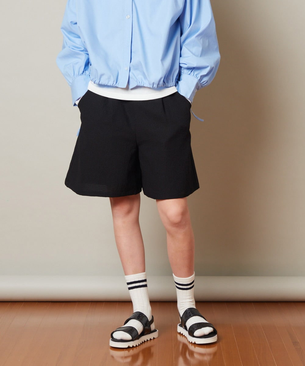 KJLFS42029 a.v.v KIDS(アー・ヴェ・ヴェ) [100-130]タックショートパンツ グリーン