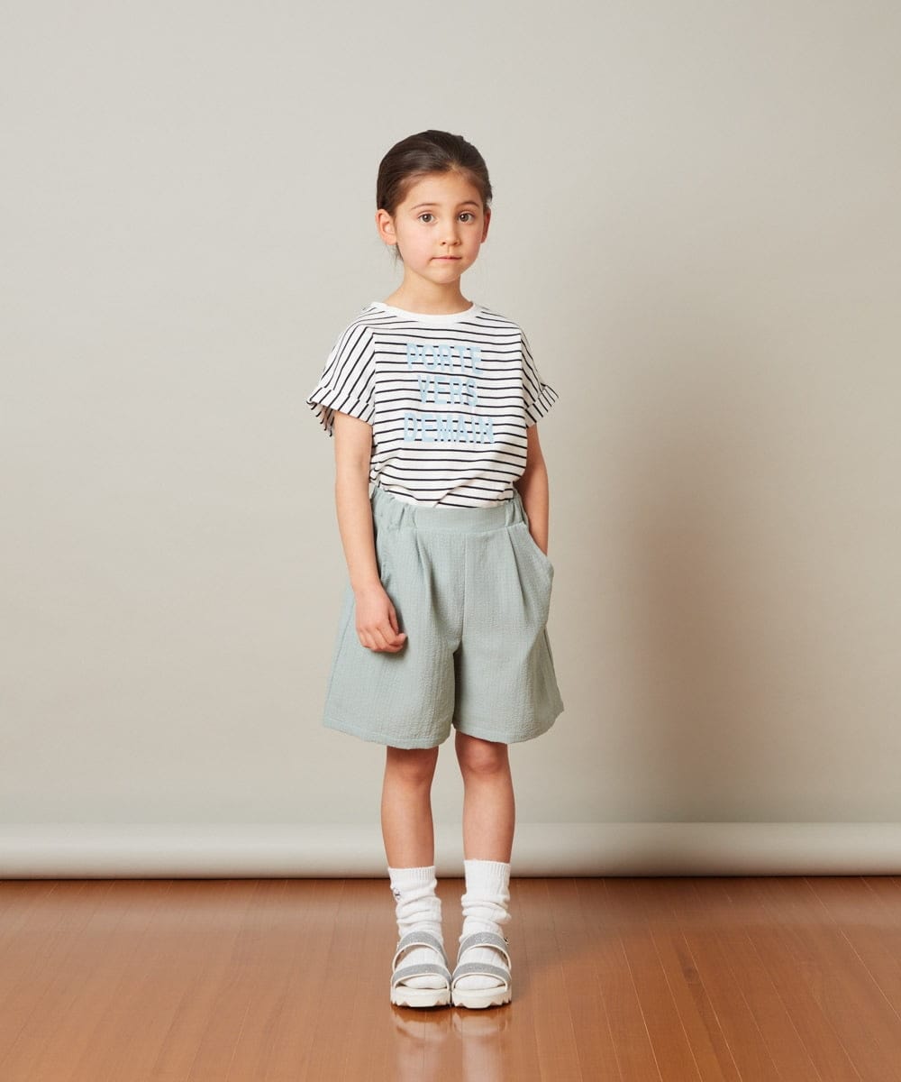 KJLFS42029 a.v.v KIDS(アー・ヴェ・ヴェ) [100-130]タックショートパンツ グリーン