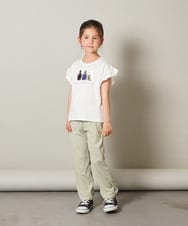 KJLFT40034 a.v.v KIDS(アー・ヴェ・ヴェ) [140-150]チェックフレアパンツ ブラック