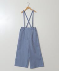 KJLFV33034 a.v.v KIDS(アー・ヴェ・ヴェ) [100-130]サスペンダー付きワイドパンツ ブルー