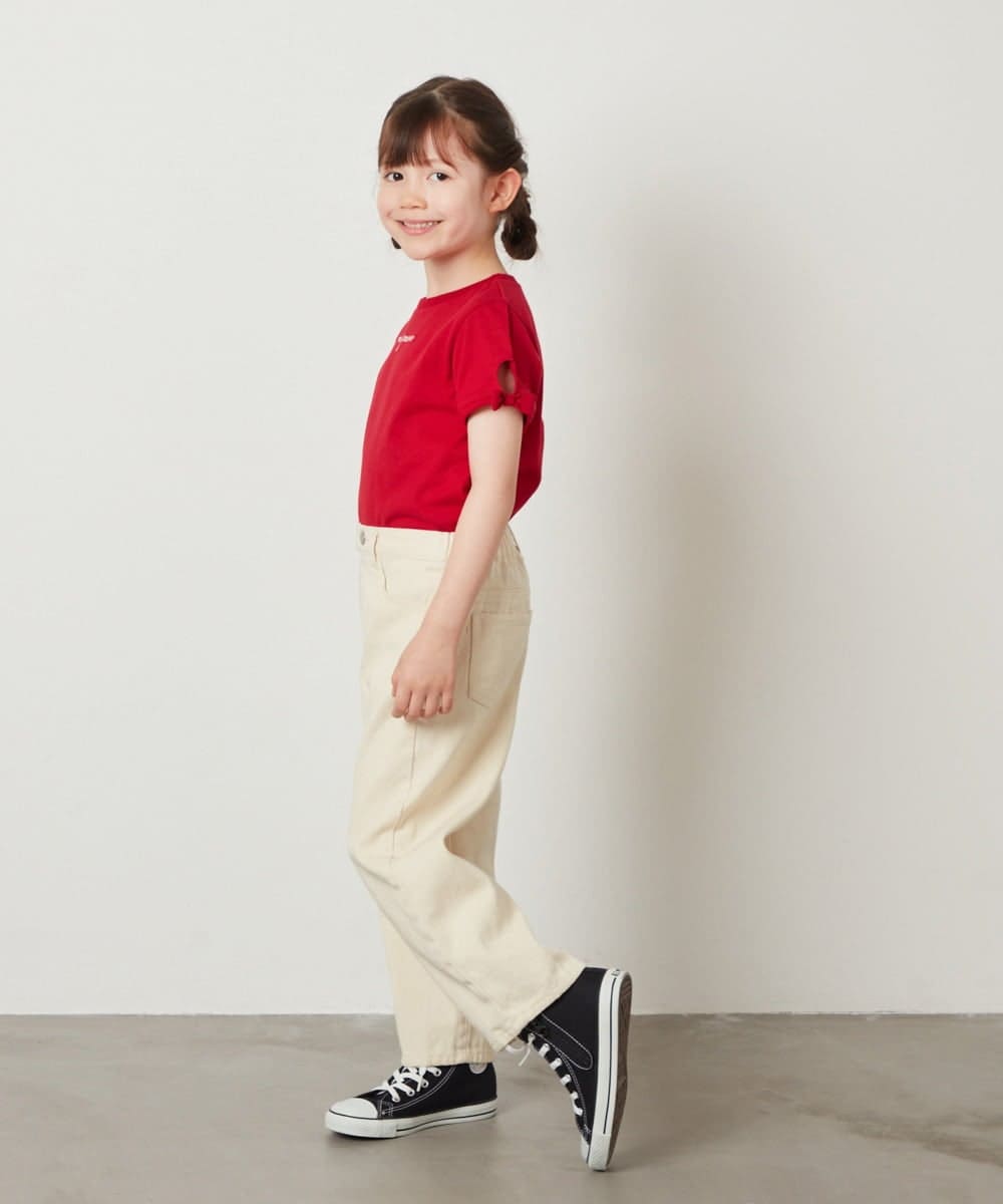 KJLFV37034 a.v.v KIDS(アー・ヴェ・ヴェ) [100-130]エッグパンツ アイボリー