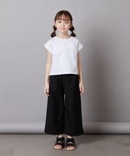 KJLFV41029 a.v.v KIDS(アー・ヴェ・ヴェ) 【接触冷感/速乾】[100-130]ワイドパンツ ブラック