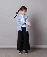 KJLFV41029 a.v.v KIDS(アー・ヴェ・ヴェ) 【接触冷感/速乾】[100-130]ワイドパンツ ブラック