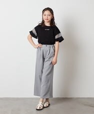 KJLFV41029 a.v.v KIDS(アー・ヴェ・ヴェ) 【接触冷感/速乾】[100-130]ワイドパンツ ブラック