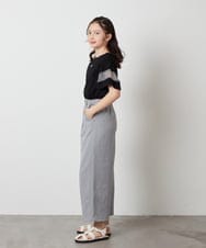 KJLFV41029 a.v.v KIDS(アー・ヴェ・ヴェ) 【接触冷感/速乾】[100-130]ワイドパンツ ブラック