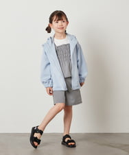 KJLFV48029 a.v.v KIDS(アー・ヴェ・ヴェ) [100-130]【セットアップ対応】タックショートパンツ ブラック