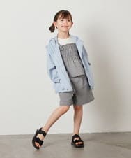 KJLFV48029 a.v.v KIDS(アー・ヴェ・ヴェ) [100-130]【セットアップ対応】タックショートパンツ ブラック