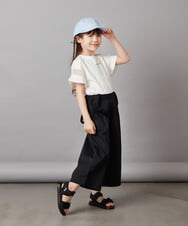 KJLFW33039 a.v.v KIDS(アー・ヴェ・ヴェ) [140-150]サスペンダー付きワイドパンツ ブルー