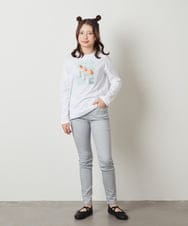 KJLFW36029 a.v.v KIDS(アー・ヴェ・ヴェ) [140-150]ストレッチスキニーパンツ ライトブルー