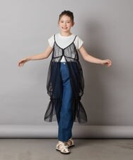 KJLFW37039 a.v.v KIDS(アー・ヴェ・ヴェ) [140-150]エッグパンツ ブルー