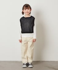 KJLFW37039 a.v.v KIDS(アー・ヴェ・ヴェ) [140-150]エッグパンツ ブルー