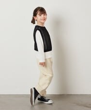 KJLFW37039 a.v.v KIDS(アー・ヴェ・ヴェ) [140-150]エッグパンツ ブルー