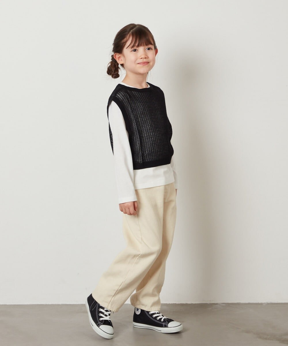 KJLFW37039 a.v.v KIDS(アー・ヴェ・ヴェ) [140-150]エッグパンツ ブルー