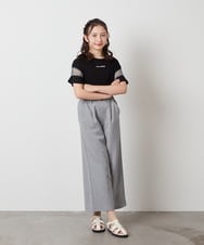 KJLFW41039 a.v.v KIDS(アー・ヴェ・ヴェ) 【接触冷感/速乾】[140-150]ワイドパンツ ライトグレー