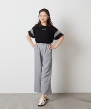 KJLFW41039 a.v.v KIDS(アー・ヴェ・ヴェ) 【接触冷感/速乾】[140-150]ワイドパンツ ライトグレー