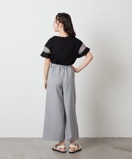 KJLFW41039 a.v.v KIDS(アー・ヴェ・ヴェ) 【接触冷感/速乾】[140-150]ワイドパンツ ライトグレー