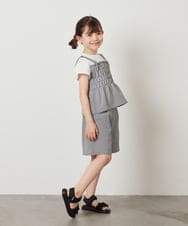 KJLFW48034 a.v.v KIDS(アー・ヴェ・ヴェ) [140-150]【セットアップ対応】タックショートパンツ ブルー