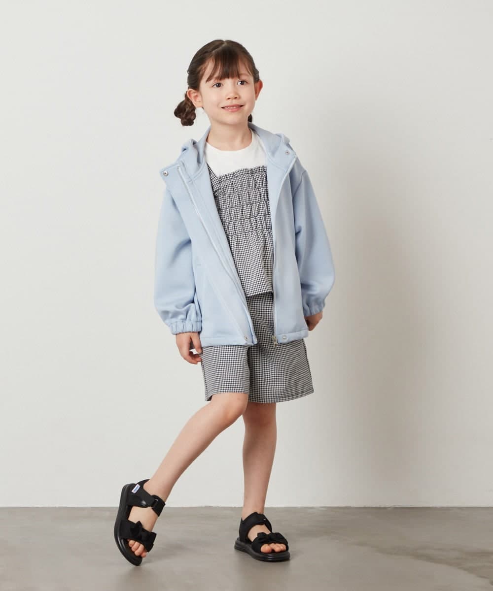 KJLFW48034 a.v.v KIDS(アー・ヴェ・ヴェ) [140-150]【セットアップ対応】タックショートパンツ ブルー