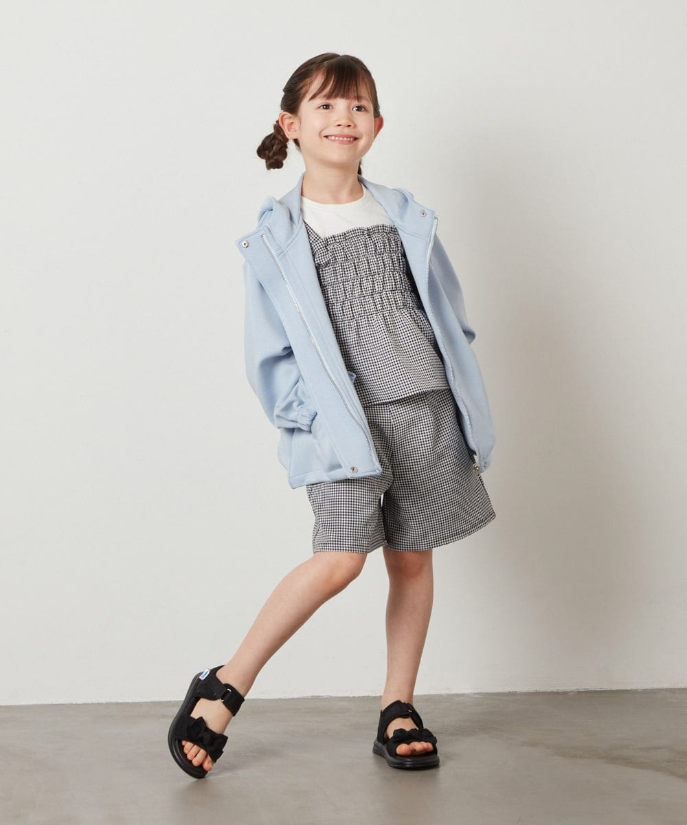 KJLFW48034 a.v.v KIDS(アー・ヴェ・ヴェ) [140-150]【セットアップ対応】タックショートパンツ ブルー