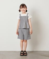 KJLFX48039 a.v.v KIDS(アー・ヴェ・ヴェ) [160]【セットアップ対応】タックショートパンツ ブルー