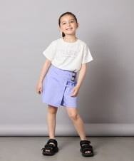 KJLGA01034 a.v.v KIDS(アー・ヴェ・ヴェ) [110-130]サイドベルトキュロット ラベンダー