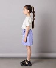 KJLGA01034 a.v.v KIDS(アー・ヴェ・ヴェ) [110-130]サイドベルトキュロット ラベンダー