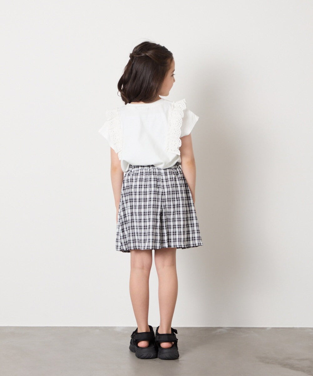 KJLGA17039 a.v.v KIDS(アー・ヴェ・ヴェ) [100-160]２タックショートパンツ ブラック