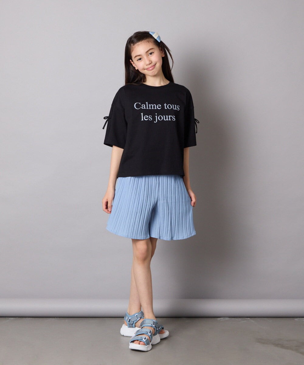 KJLGA17039 a.v.v KIDS(アー・ヴェ・ヴェ) [100-160]２タックショートパンツ ブラック