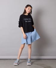 KJLGA17039 a.v.v KIDS(アー・ヴェ・ヴェ) [100-160]２タックショートパンツ ブラック
