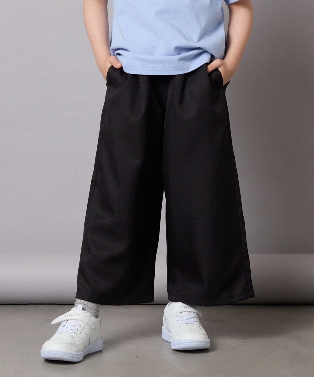 KJLGA21039 a.v.v KIDS(アー・ヴェ・ヴェ) [120-130]サス付きワイドパンツ ブラック