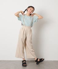 KJLGA21039 a.v.v KIDS(アー・ヴェ・ヴェ) [120-130]サス付きワイドパンツ ブラック