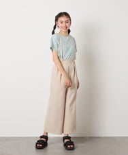 KJLGA21039 a.v.v KIDS(アー・ヴェ・ヴェ) [120-130]サス付きワイドパンツ ブラック