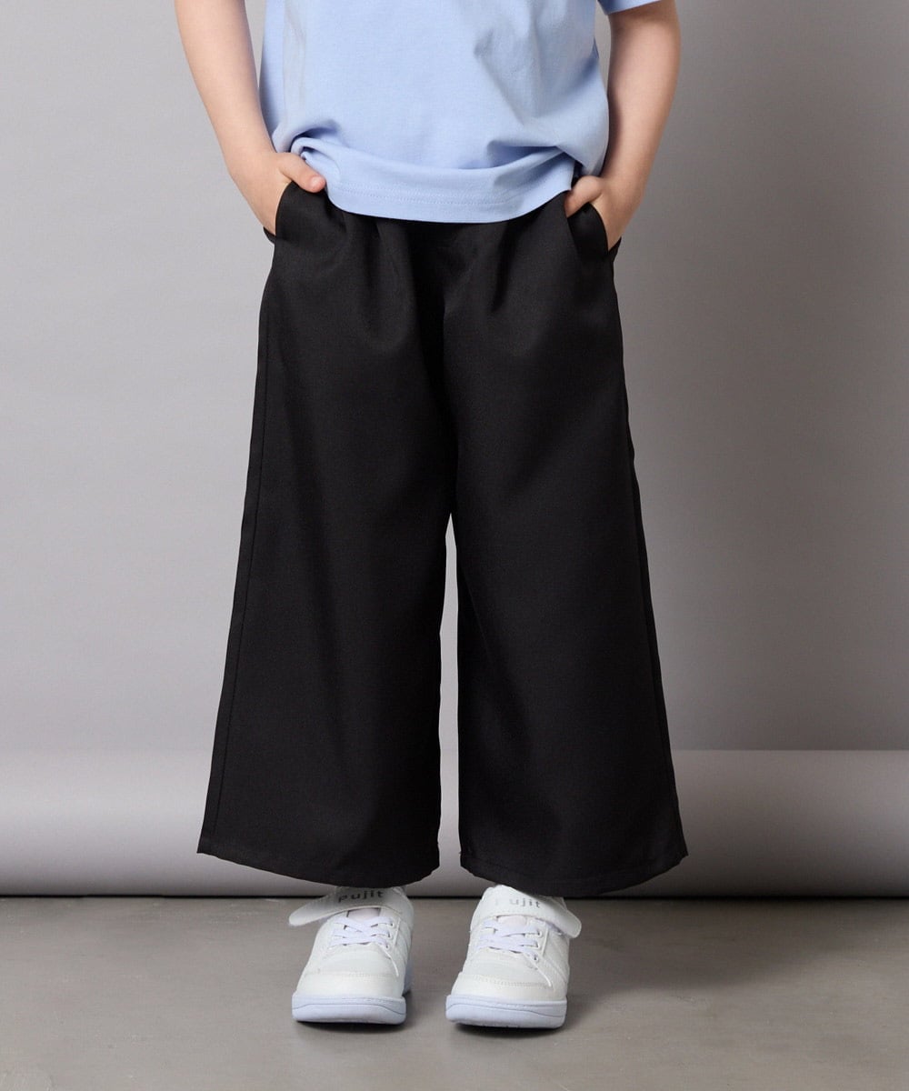 KJLGA21039 a.v.v KIDS(アー・ヴェ・ヴェ) [120-130]サス付きワイドパンツ ブラック