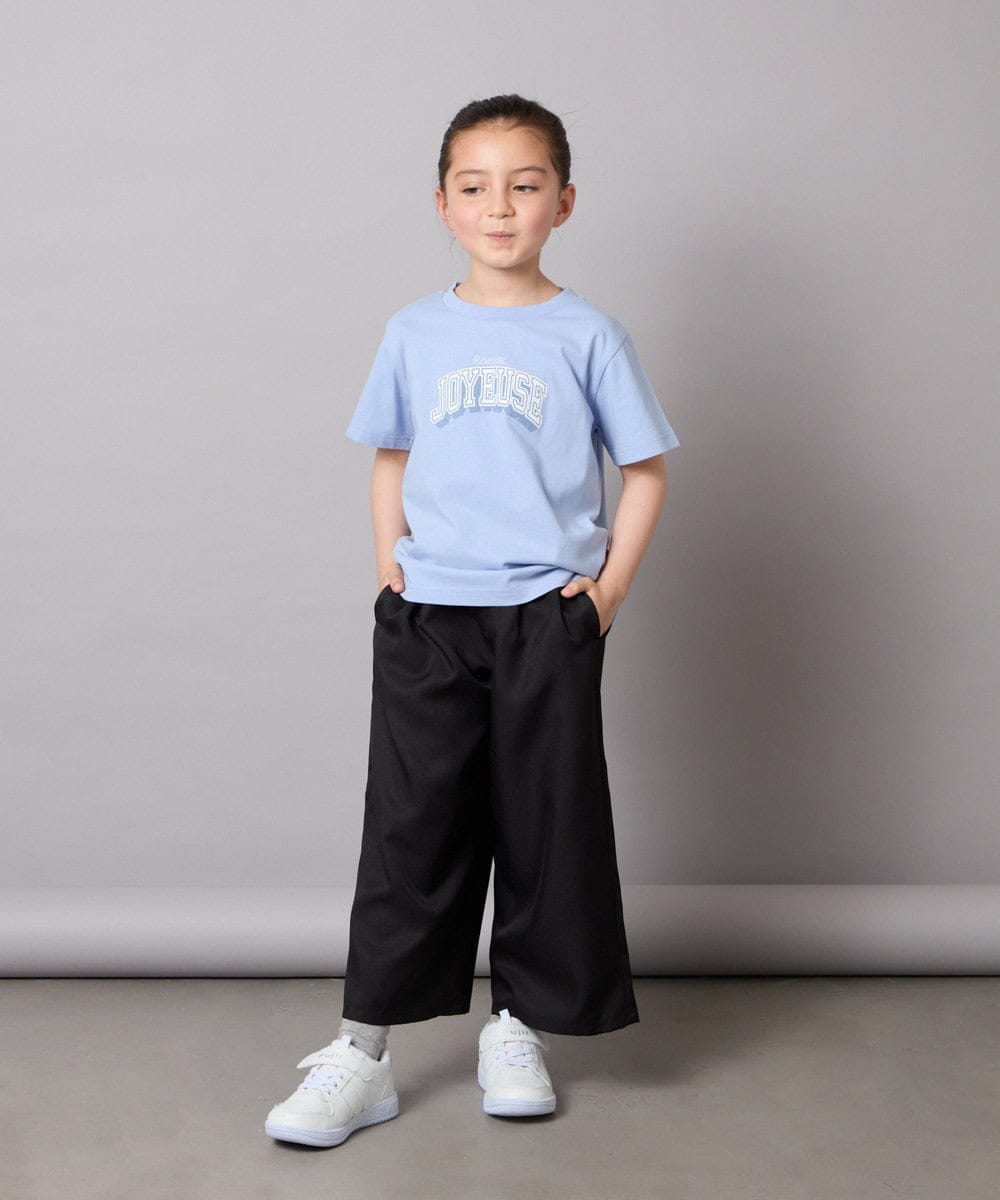 KJLGA21039 a.v.v KIDS(アー・ヴェ・ヴェ) [120-130]サス付きワイドパンツ ブラック