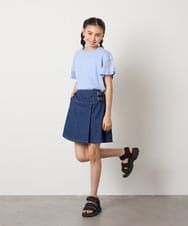 KJLGC01044 a.v.v KIDS(アー・ヴェ・ヴェ) [160]サイドベルトキュロット ブラック