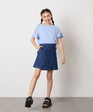 KJLGC01044 a.v.v KIDS(アー・ヴェ・ヴェ) [160]サイドベルトキュロット ブラック