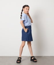 KJLGC01044 a.v.v KIDS(アー・ヴェ・ヴェ) [160]サイドベルトキュロット ブラック