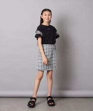 KJLGC01044 a.v.v KIDS(アー・ヴェ・ヴェ) [160]サイドベルトキュロット ブラック