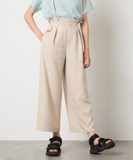 KJLGC21049 a.v.v KIDS(アー・ヴェ・ヴェ) [160]サス付きワイドパンツ ベージュ