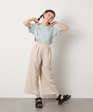 KJLGC21049 a.v.v KIDS(アー・ヴェ・ヴェ) [160]サス付きワイドパンツ ベージュ