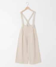 KJLGD01044 a.v.v KIDS(アー・ヴェ・ヴェ) [120-160]【接触冷感】麻調サス付きワイドパンツ ベージュ