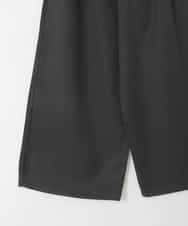 KJLGD01044 a.v.v KIDS(アー・ヴェ・ヴェ) [120-160]【接触冷感】麻調サス付きワイドパンツ ブラック