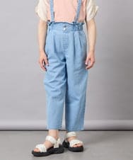 KJLGD02039 a.v.v KIDS(アー・ヴェ・ヴェ) [120-160]サス付きテーパードパンツ ライトブルー