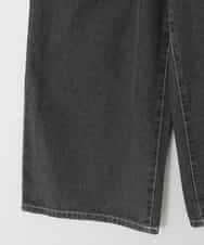 KJLGD31039 a.v.v KIDS(アー・ヴェ・ヴェ) [120-160]フリンジケミカルワイドデニム ダークグレー