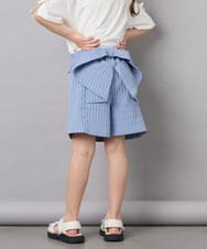 KJLGD55039 a.v.v KIDS(アー・ヴェ・ヴェ) [110-130]バックリボンショートパンツ ライトブルー