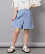 KJLGD55039 a.v.v KIDS(アー・ヴェ・ヴェ) [110-130]バックリボンショートパンツ ライトブルー