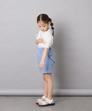 KJLGD55039 a.v.v KIDS(アー・ヴェ・ヴェ) [110-130]バックリボンショートパンツ ライトブルー