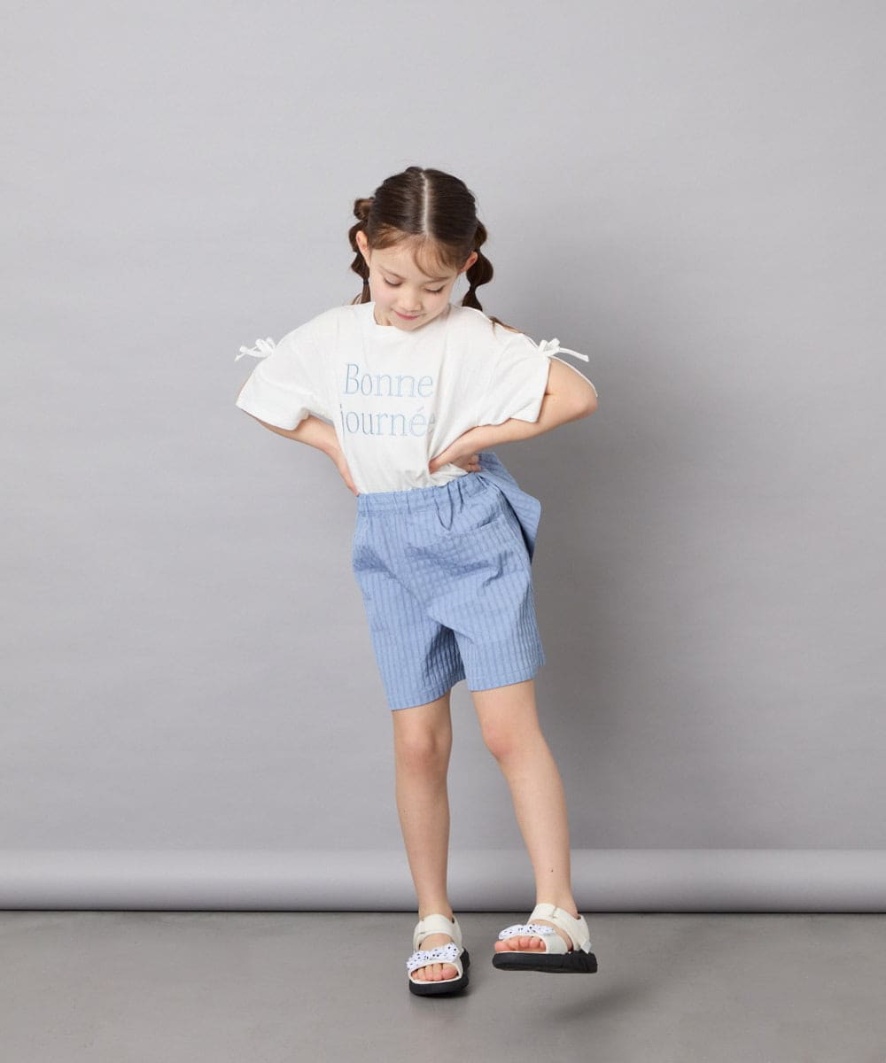 KJLGD55039 a.v.v KIDS(アー・ヴェ・ヴェ) [110-130]バックリボンショートパンツ ライトブルー